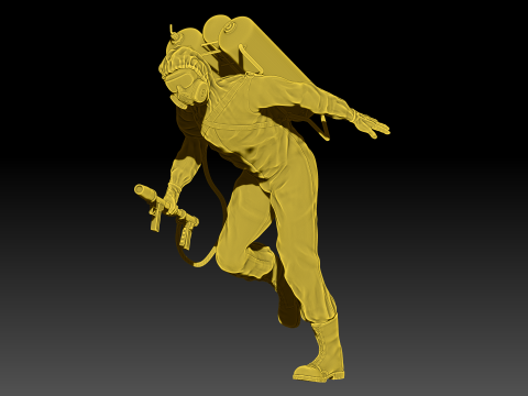 Flamethrower soldiers Model Cetak 3D