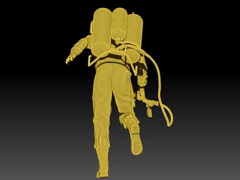 Flamethrower soldiers Model Cetak 3D