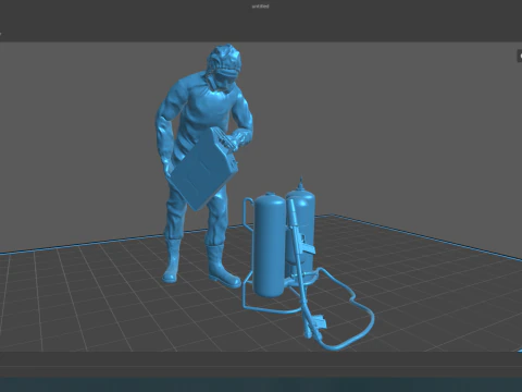Flamethrower soldiers 3D Print Model