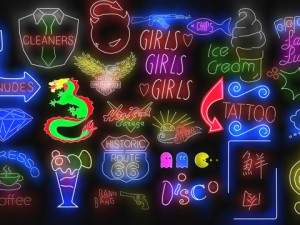 Neon sign collection 2 Modelo 3D