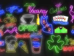 Neon signs collection 3 3D Model