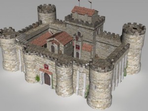 castle keep 3D Model