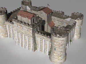 castle keep 3D Model