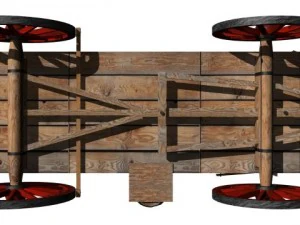 covered wagon 3D Model