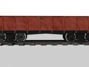 open freight car 3D Model