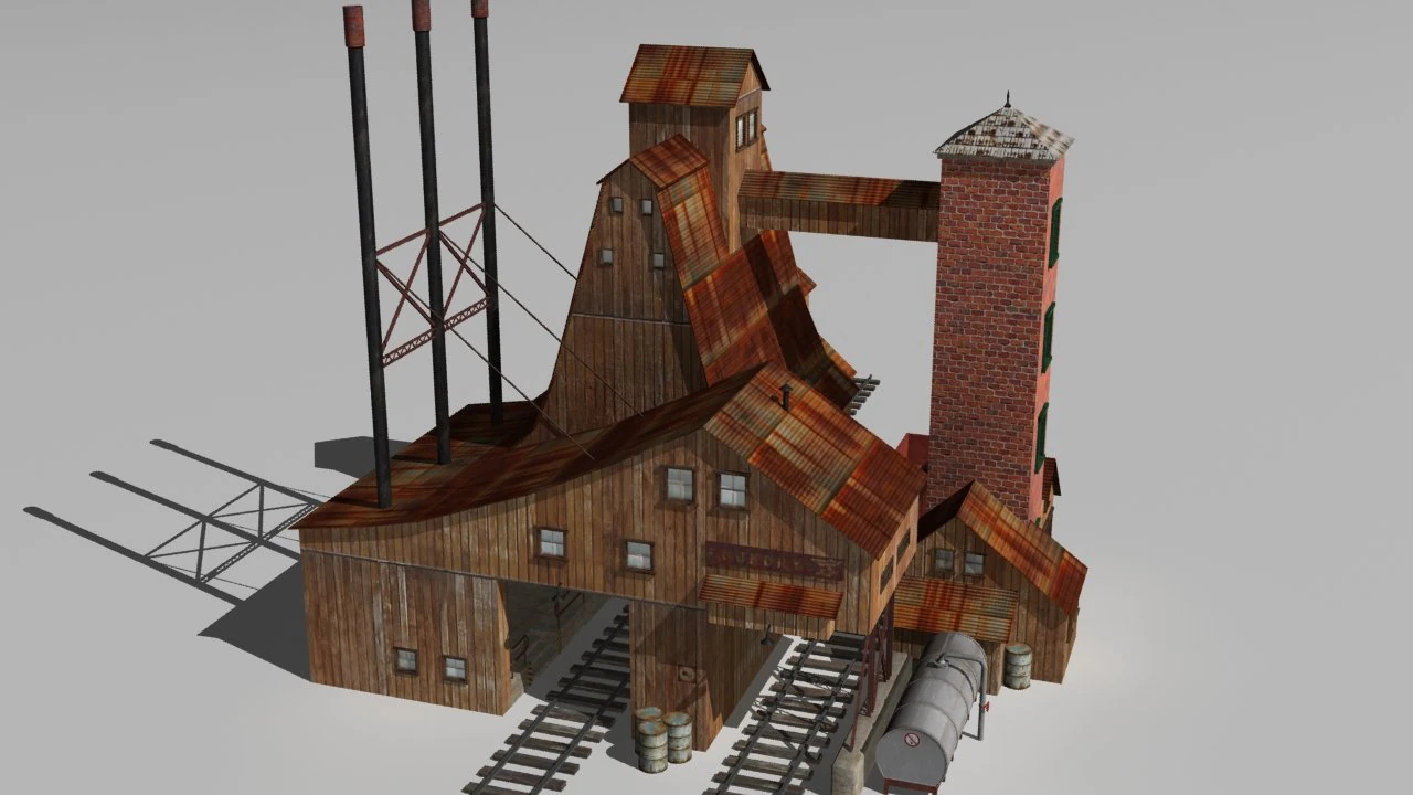 foundry 3D Model .c4d .max .obj .3ds .fbx .stl .blend 