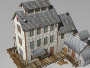 small factory 3D मॉडल