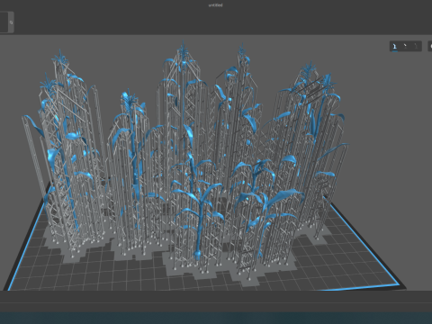 Corn field for 3d printing Modèles 3D en vedette