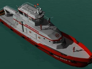 Bateau-pompier Modèle 3D