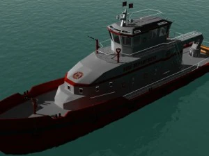Fireboat 3D Model