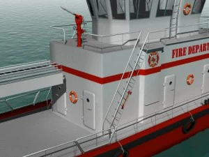 Fireboat 3D Model