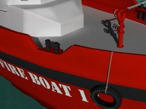 fireboat 3Dモデル