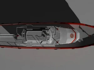 Fireboat 3D Model