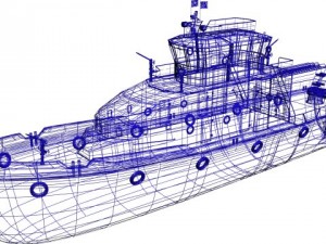 fireboat 3Dモデル
