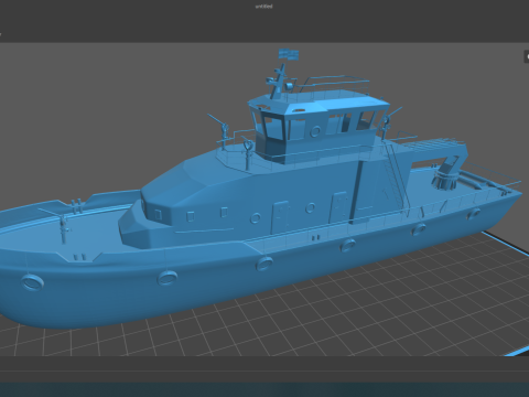 Fireboat 3D Model