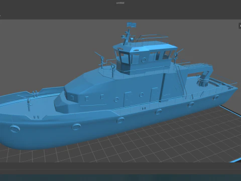 Fireboat 3D Model