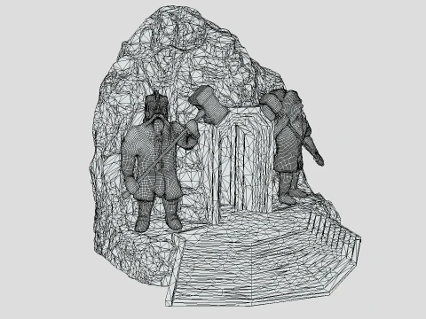 Dwarf entrance 3D Model