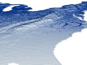 usa painted relief 3D Model