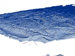 usa painted relief Model 3D
