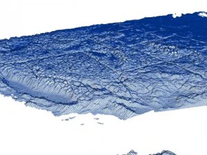 usa painted relief 3D Model