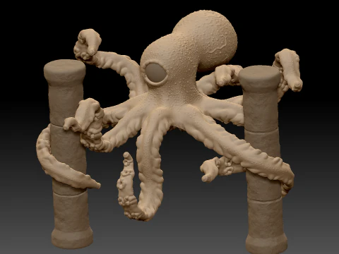 Октодержатель 3D Модель