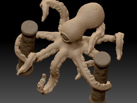 ऑक्टोधारक 3D मॉडल