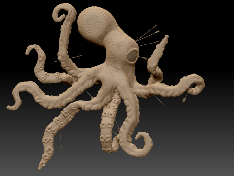 ऑक्टोधारक 3D मॉडल