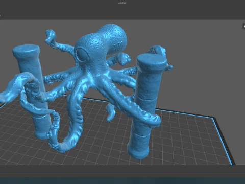 Октодержатель 3D Модель