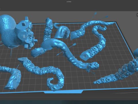 Октодержатель 3D Модель