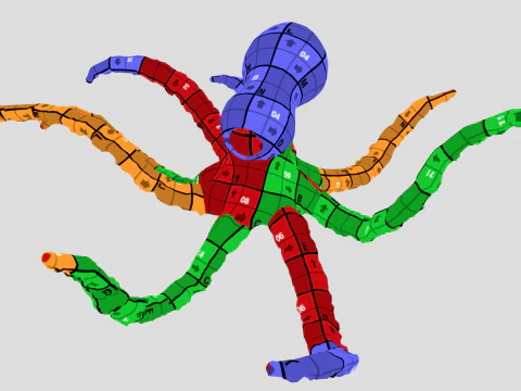 Октодержатель 3D Модель