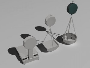 3 weight scales 3D Модель