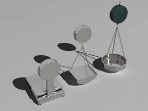 3 весы 3D Модель