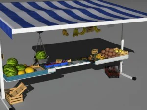 fruit stand 3D Model