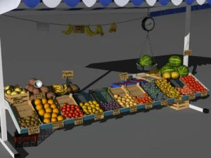 fruit stand 3D Model