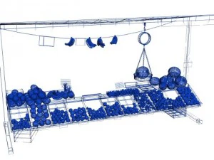 fruit stand 3D Model