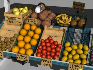 fruit stand 3D Model
