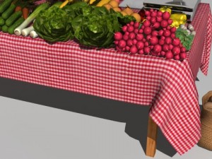 vegetable stand 3D Модель