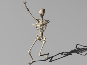 rigged skeleton Modelo 3D