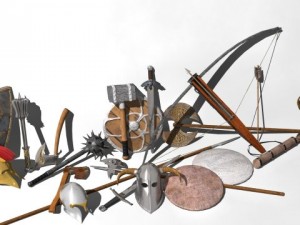 wepons and shields 3D Model