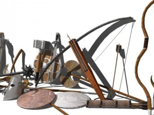 wepons and shields 3D Model