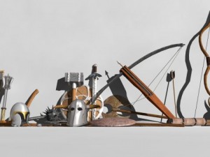 wepons and shields Modèle 3D