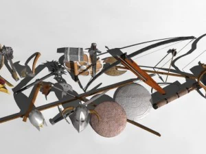 wepons and shields 3D Model