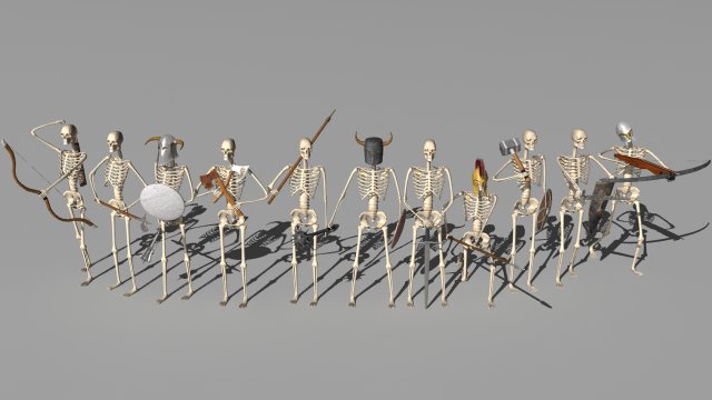 undead army 3D-Modell .c4d .max .obj .3ds .fbx .stl .blend 