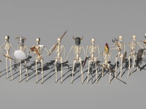 undead army Model 3D