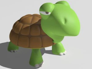 tartaruga dei cartoni animati Modello 3D