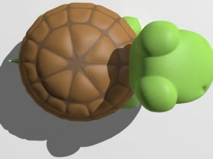 tartaruga dei cartoni animati Modello 3D