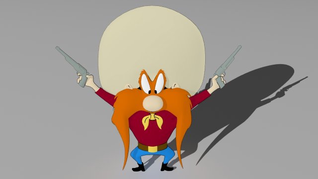 yosemite sam 3D Модель .c4d .max .obj .3ds .fbx .stl .blend 