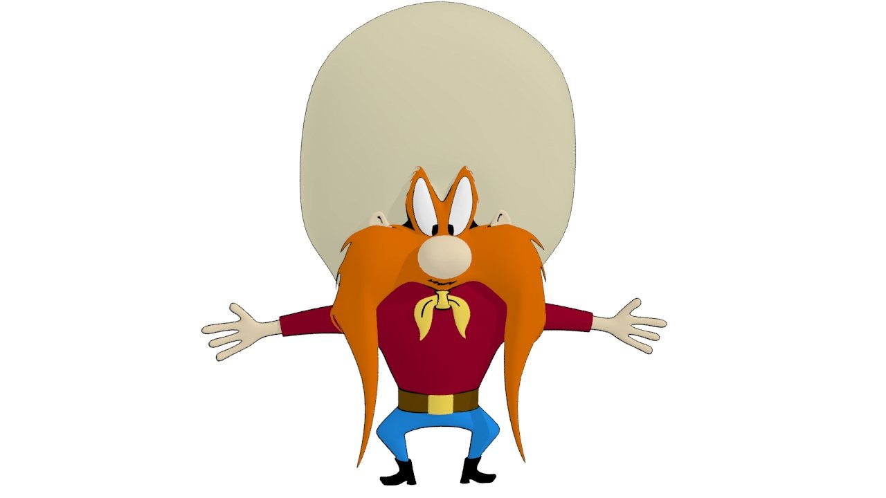 Yosemite Sam 3D Model in Cartoon 3DExport