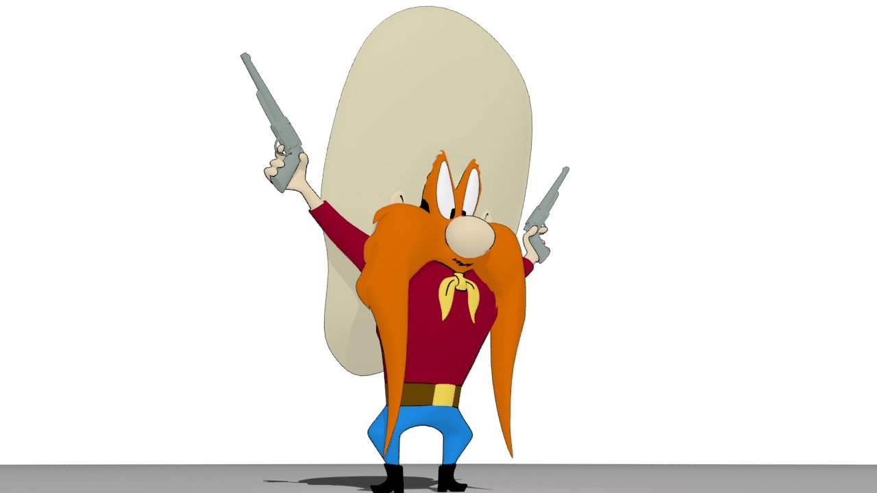 Yosemite Sam 3D Model in Cartoon 3DExport