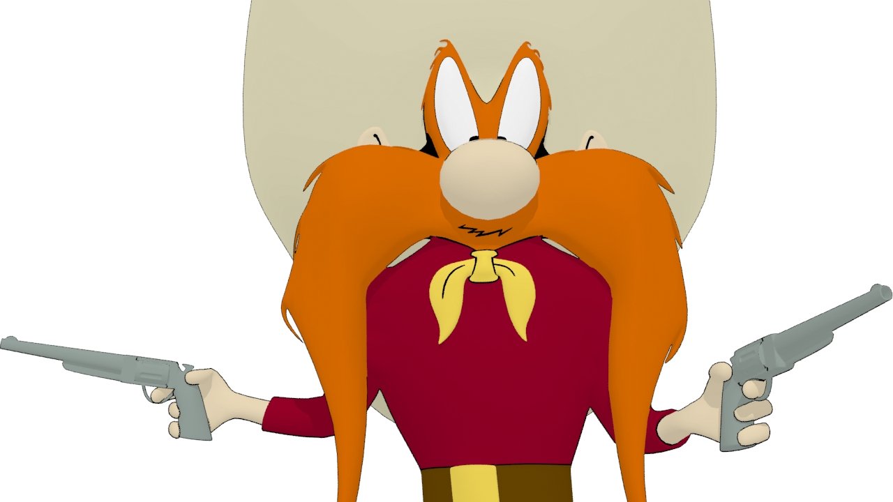 Yosemite Sam 3D Model in Cartoon 3DExport